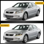 2008-2012 Honda Accord Headlights Replacement With LED Upgrade Kits Before and After