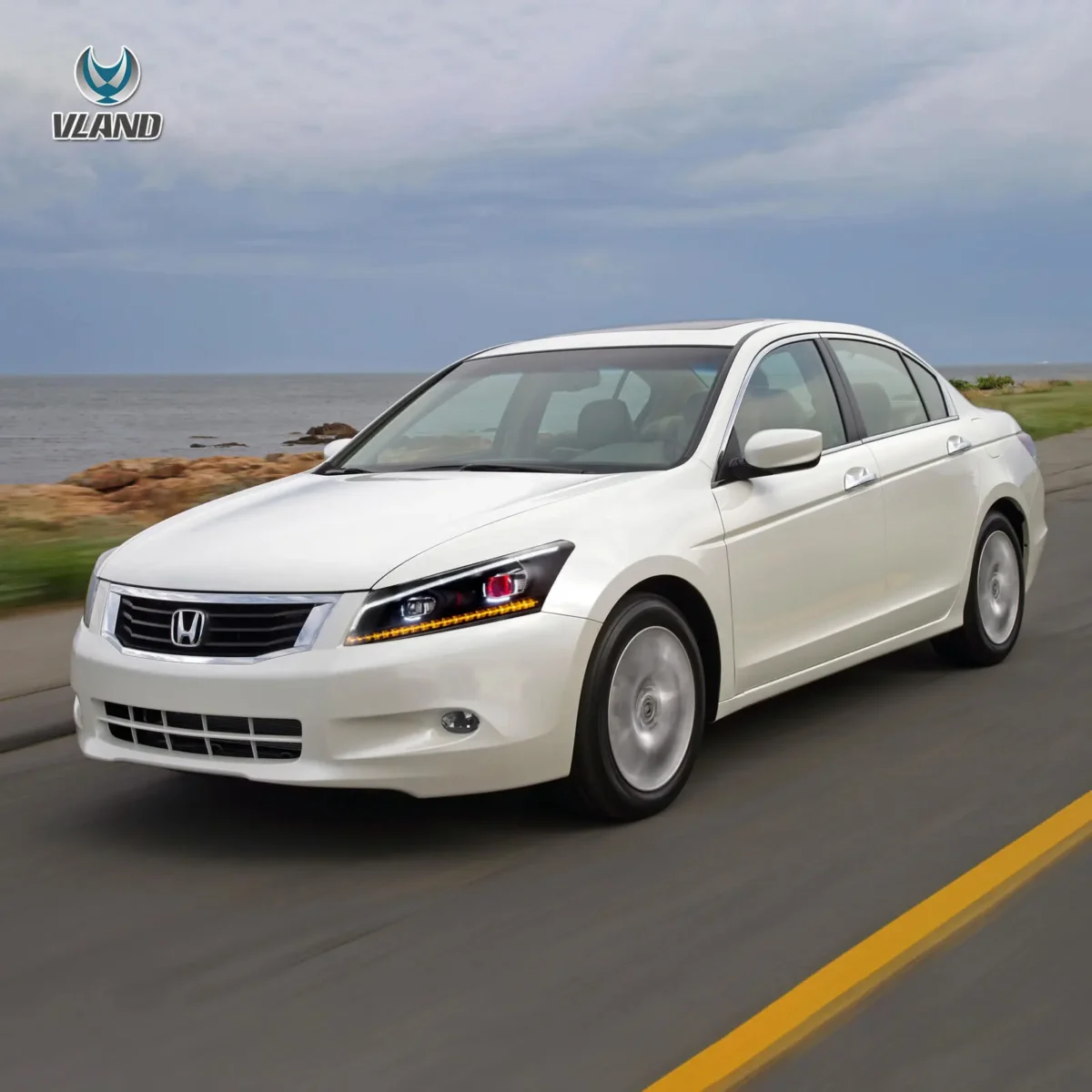 08-12 Honda Accord Headlights Replacement With LED Upgrade Kits - Image 10