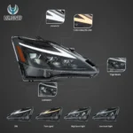 2008 Lexus ISF Headlights Replacement (08-14) With LED Projector Function Show