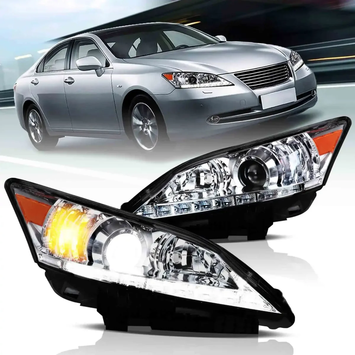 2010 Lexus ES 350 Headlights (10-12) Replacement LED Projector C