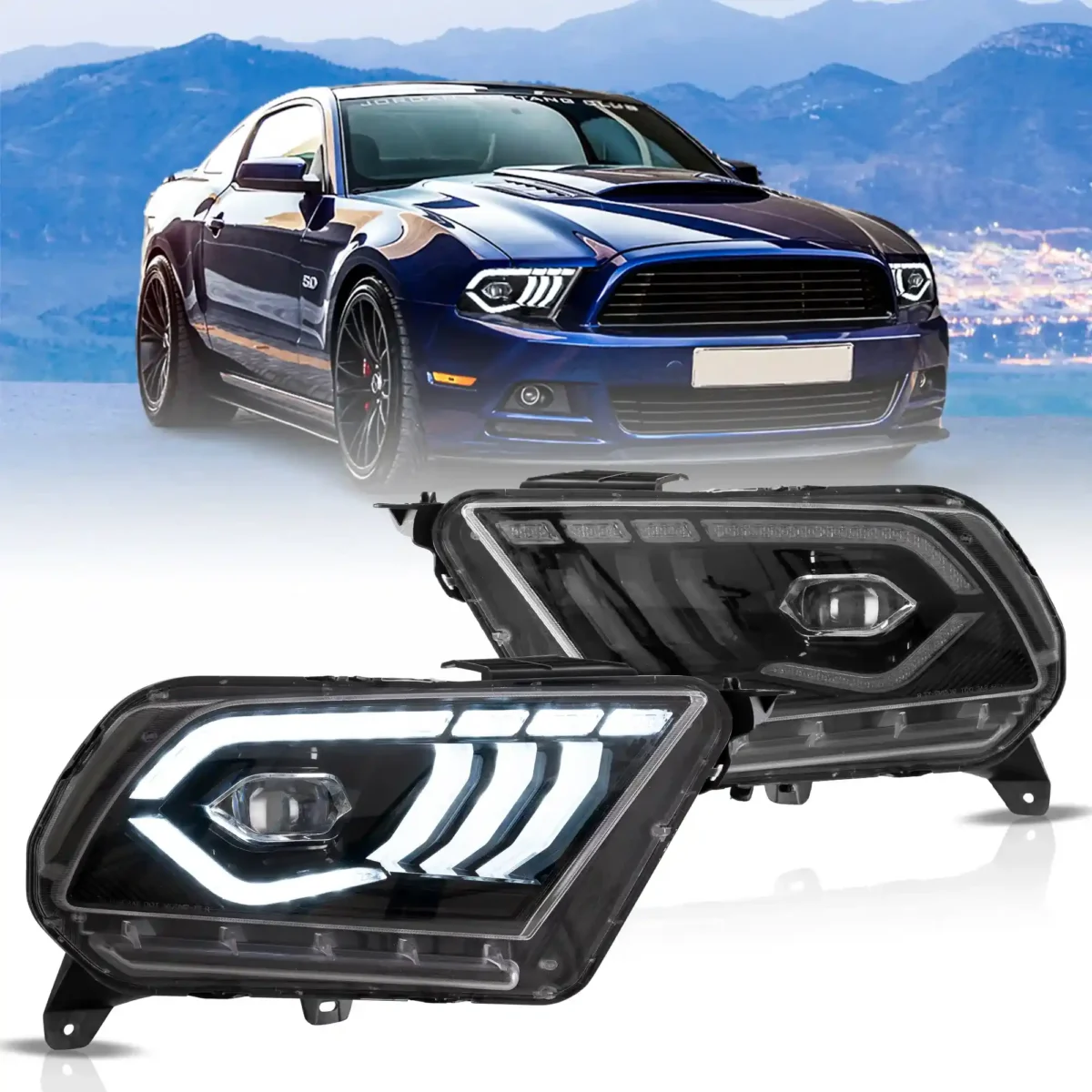 2014 Mustang Headlights (10-14) Upgrade To LED Projector
