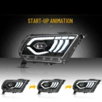 2014 Mustang Headlights (10-14) Upgrade To LED Projector Start Up