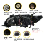 11-13 Toyota Corolla Led Headlights Assembly Retrofit - Image 9