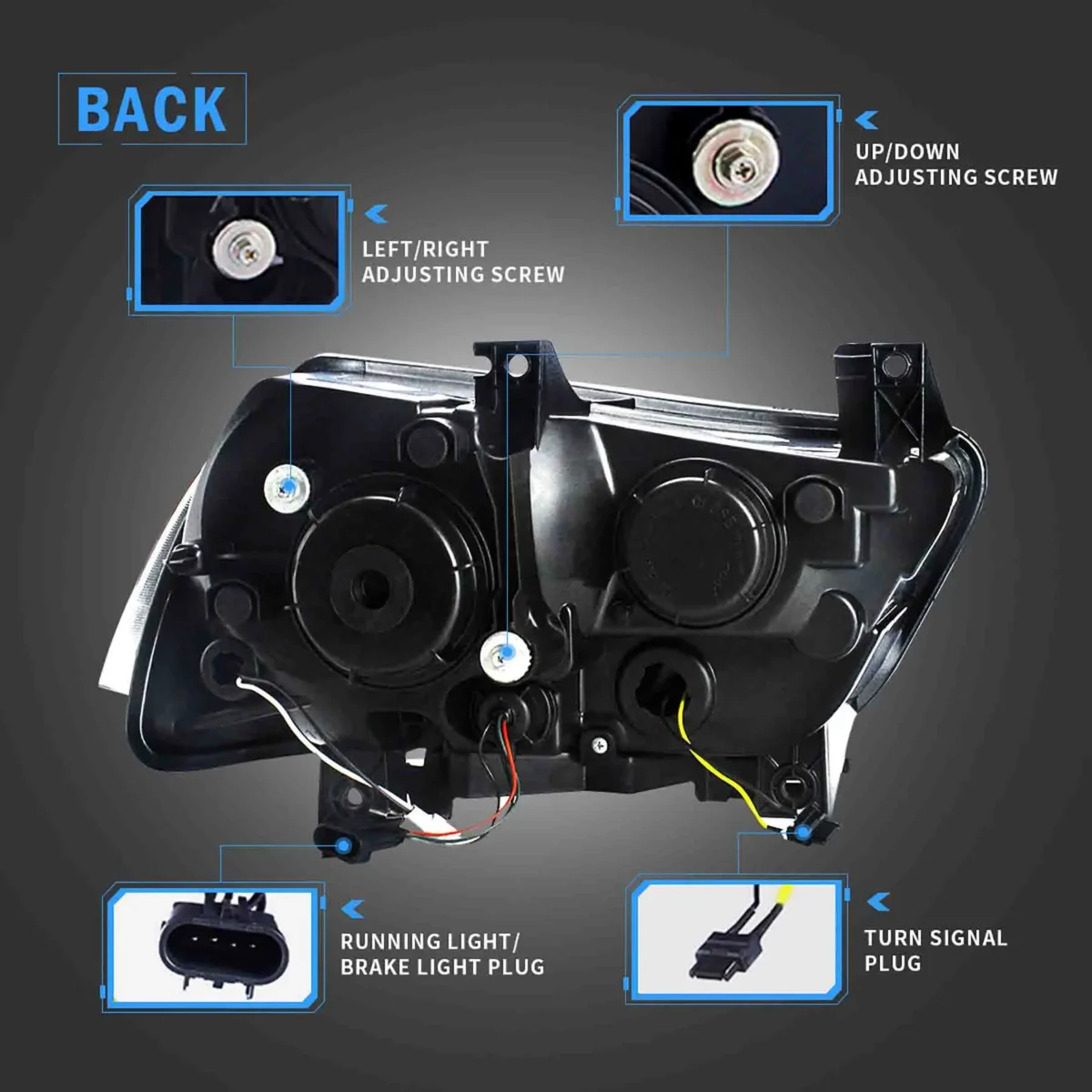 2014 Charger Headlights Replacement (11-14) With LED Projector Wiring Harness