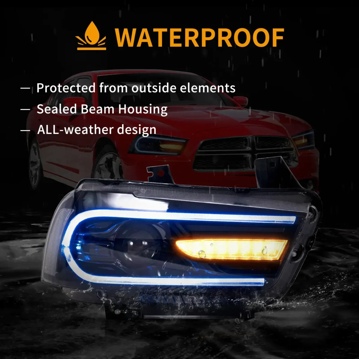 11-14 Dodge Charger Headlights Upgrade To RGB LED Animation - Image 13