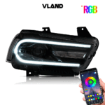 2013 Dodge Charger Headlights (11-14) Upgrade To RGB LED Animation Dynamic Display