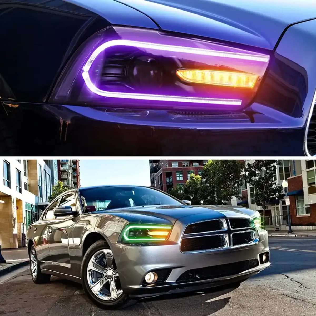 2013 Dodge Charger Headlights (11-14) Upgrade To RGB LED Animation Photos4