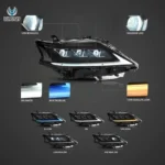 2013 Lexus RX350 Headlights Assembly (13-15) With LED Matrix Projector Function Show