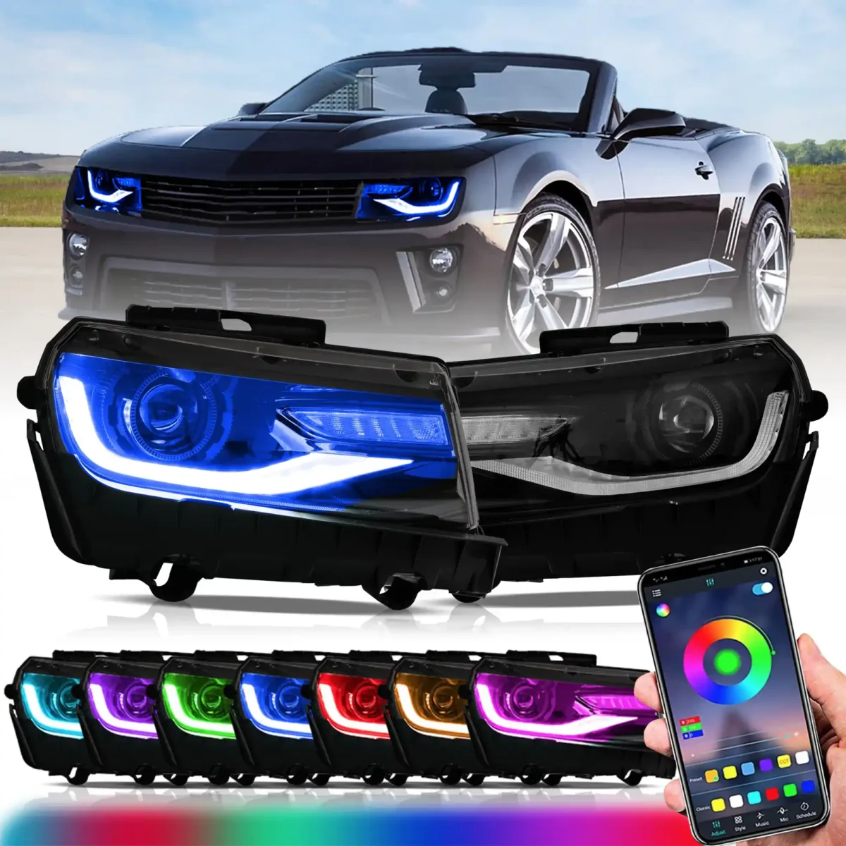 2014 chevy camaro headlights Upgrade To RGB Style