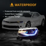 14-15 Chevy Camaro Headlights Upgrade To RGB Style - Image 14
