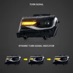 2014 Chevy Camaro Headlights Upgrade To RGB Style Sequential Turn Signal