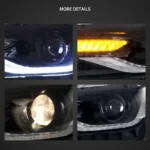 2014-2015 Camaro LED Headlights Replacement With Dual Beam Projector Detail
