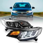 2015 Honda Fit Headlights Replacement (15-20) With DRL LED Assembly