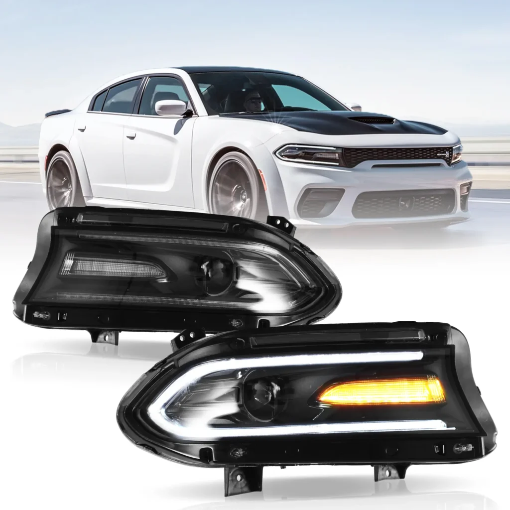 2015 Charger Headlights Replacement (15-24) With LED Projector O
