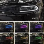 15-Present Dodge Charger Headlights With RGB LED Customized Kit - Image 4