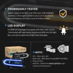 15-Present Dodge Charger Headlights With RGB LED Customized Kit - Image 15