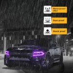 15-Present Dodge Charger Headlights With RGB LED Customized Kit - Image 14