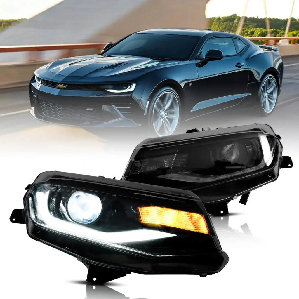 Camaro Headlights 2016-2018 Replacement With Dual Beam LED Projector