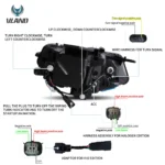 Camaro Headlights 2016-2018 Replacement With Dual Beam LED Projector Wiring Harness