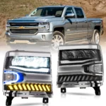 2016 Silverado 1500 Headlights Cool Style With LED Reflection Bowl C