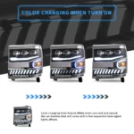2016-2018 Silverado 1500 Headlights Custom With Dual Projector Chrome 1