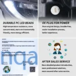 16-21 Honda Civic Headlights Replacement With LED Sequential - Image 14