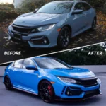2016 Honda Civic Headlights Replacement (16-21) With LED Sequential Before and After