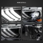 2018 Mustang Headlights LED Projector (18-23) Retrofit Kits Detail