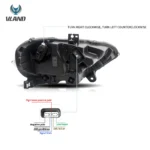 2018 Mustang Headlights LED Projector (18-23) Retrofit Kits Wiring Harness