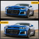 2019 Camaro Headlights Assembly With New LED Style Before and After