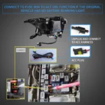 2019 ford Ranger LED Headlights Replacement (19-24) With Matrix Projector Wiring Harness2