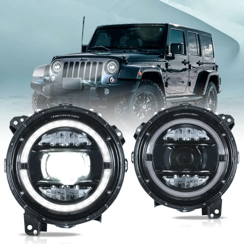 Jeep Gladiator LED Headlights Upgrade Kits With Start-up Animation
