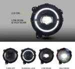 Jeep Gladiator LED Headlights Upgrade Kits With Start-up Animation Function Show