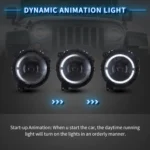 Jeep Gladiator LED Headlights Upgrade Kits With Start-up Animation Start Up