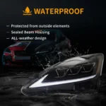 Lexus ISF Vland Headlights (08-14) Assembly Customized Kit 1webp