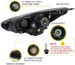 Vland Headlights Focus ST (15-18) Upgrade kits Wiring Harness
