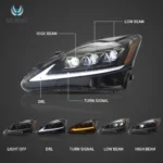 Vland Headlights IS250 06-13 Customized Kit Function Show A