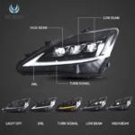 Vland Headlights IS250 06-13 Customized Kit Function Show C