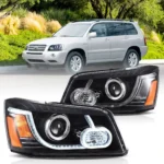 2001-2007 Toyota Highlander Headlights Replacement With LED Projector 15