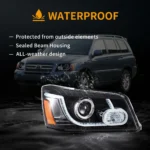 01-07 Toyota Highlander Headlights Replacement With LED Projector - Image 11