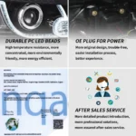 01-07 Toyota Highlander Headlights Replacement With LED Projector - Image 13