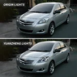 07-12 Toyota Yaris Headlights Sedan LED Projector Assembly - Image 3