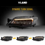 2008 Subaru Impreza Headlights Assembly (08-14) With Full LED DRL Style Sequential Turn Signal