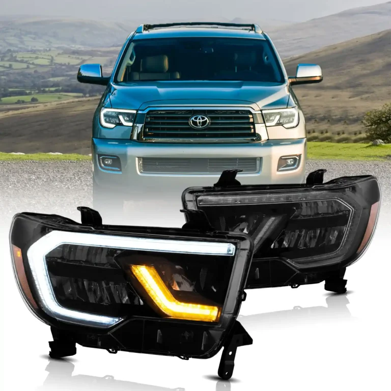 2018 Sequoia Headlights (07-21) Assembly With Bright LED DRL