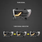 07-21 Sequoia Headlights Assembly With Bright LED DRL - Image 3
