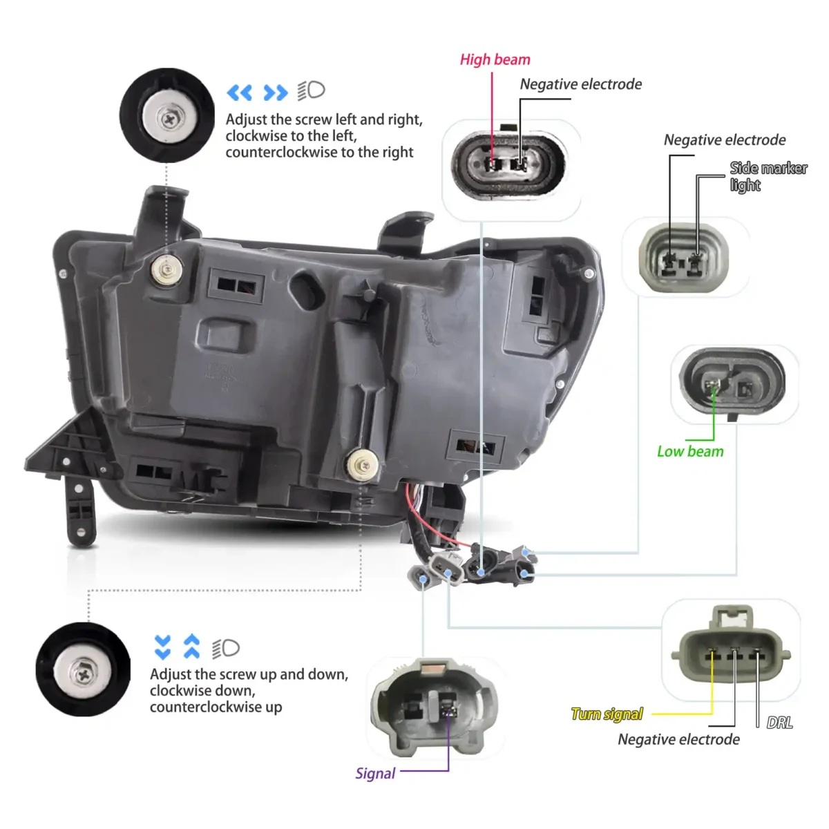 07-21 Toyota Sequoia LED Headlights Replacement With LED Matrix Projector - Image 12