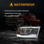 09-18 Ram 1500 LED Headlights Assembly With Sequential Animation - Image 15