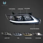 2010 Toyota Camry Headlights Replacement (10-11) With LED Projector Kits Function Show