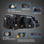 2011 VW Jetta Headlights (11-18) MK6 Replacement LED Performance Kits Wiring Harness1
