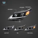 2012 Toyota Camry Headlights (12-14) Assembly Performance Kit Function Show